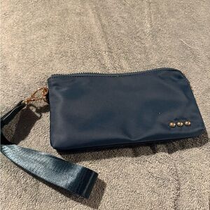 Navy Blue Wristlet Clutch